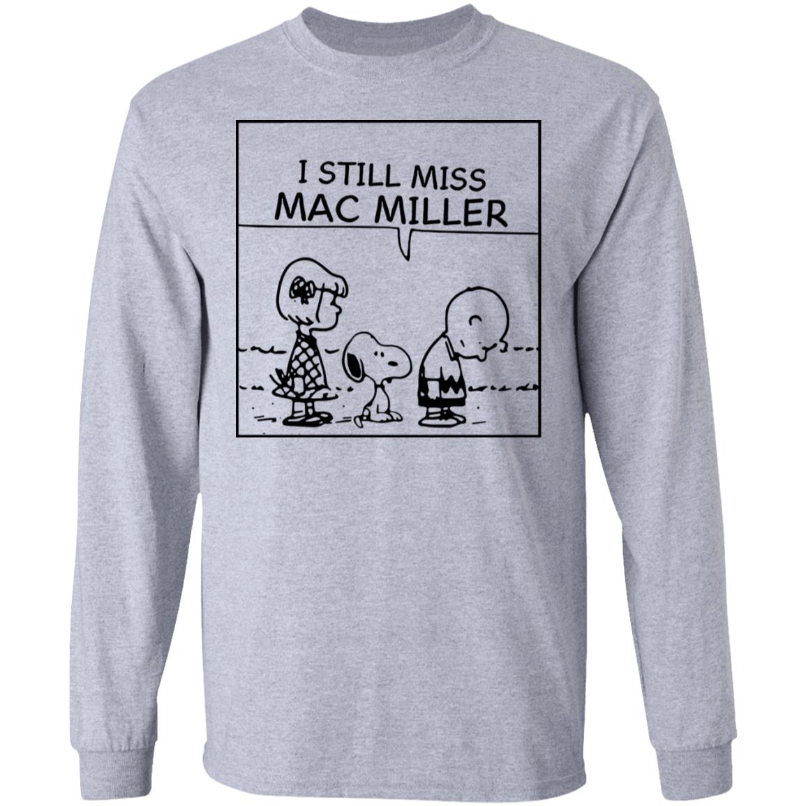 Charlie Brown and Snoopy I still miss Mac Miller shirt