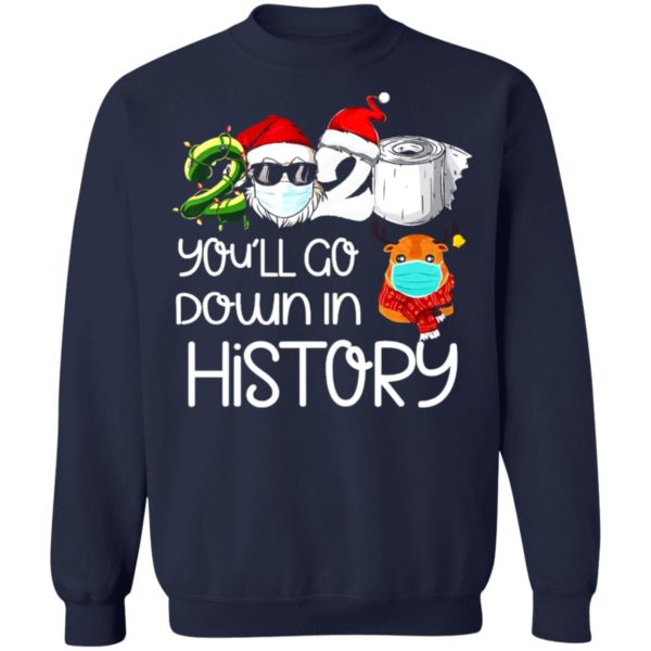redirect 5624 600x600 - 2020 you'll go down in history Christmas sweatshirt