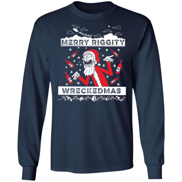 Santa Rick Sanchez Merry Riggity Wreckedmas Christmas sweatshirt