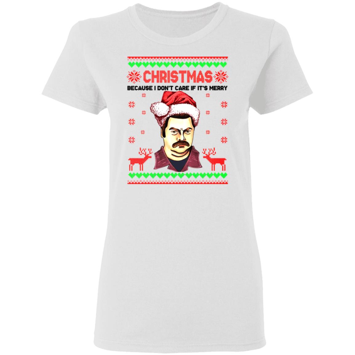 ron swanson christmas shirt