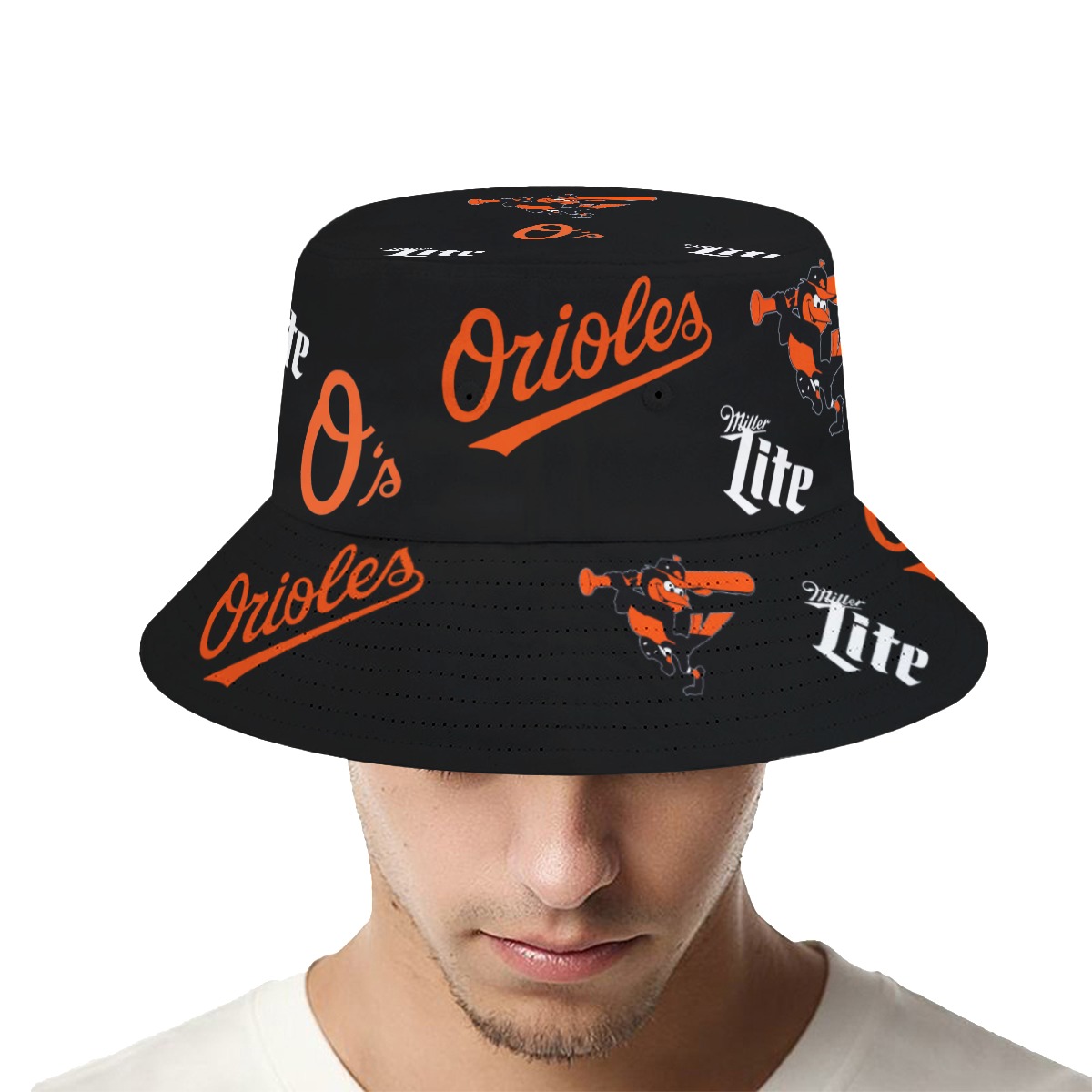 Orioles Bucket Hat 2023 Giveaway Presented by Miller Lite - Rockatee
