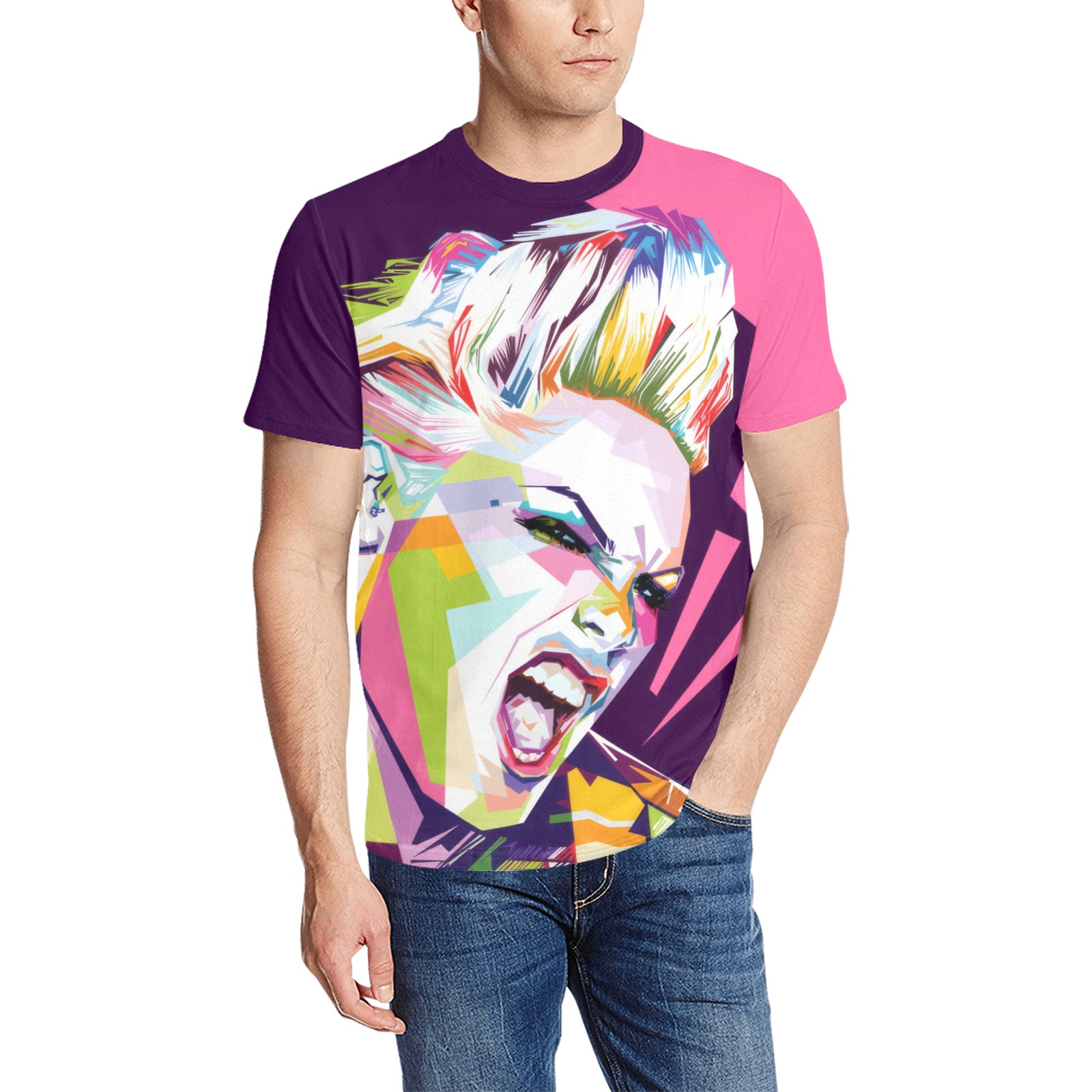 Pink (P!nk) Art T-shirt - Rockatee
