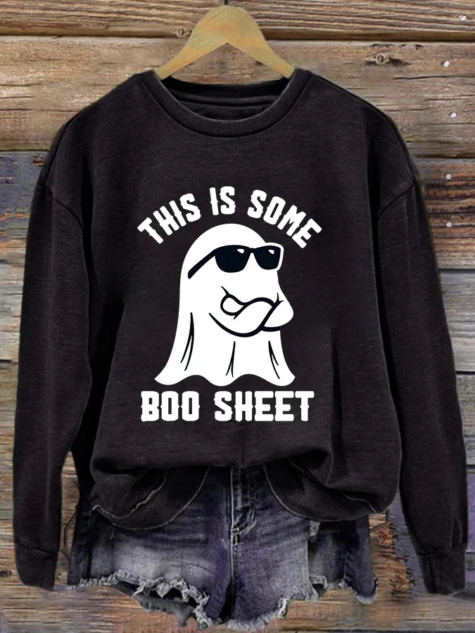 Halloween This Is Some Boo Sheet Sweatshirt - Rockatee