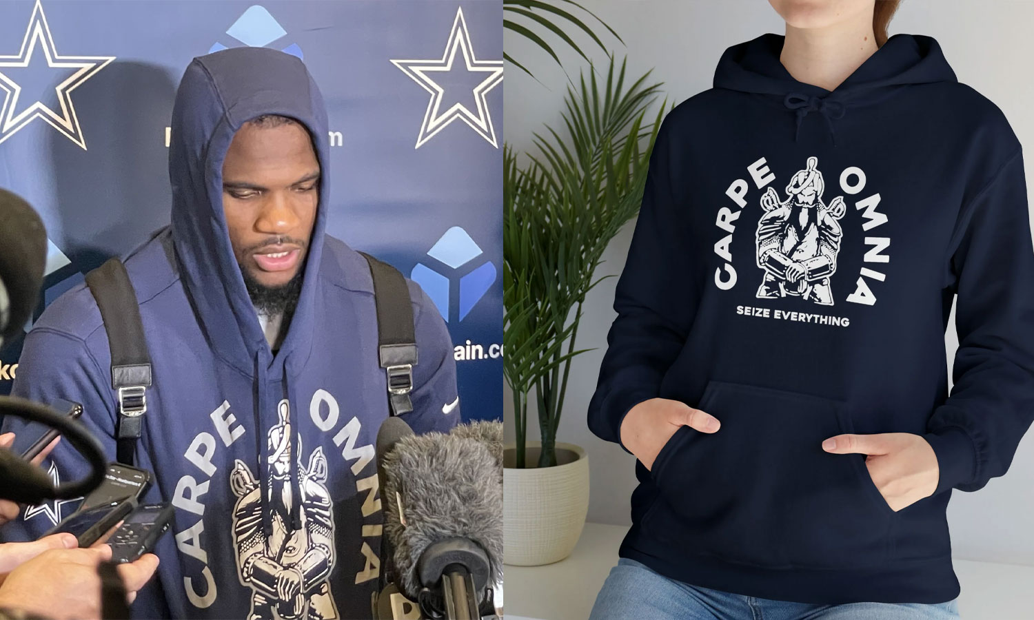Get Your Cowboys 'Carpe Omnia: Seize Everything' Shirt and Join the 2023  Season's Rallying Cry - Rockatee