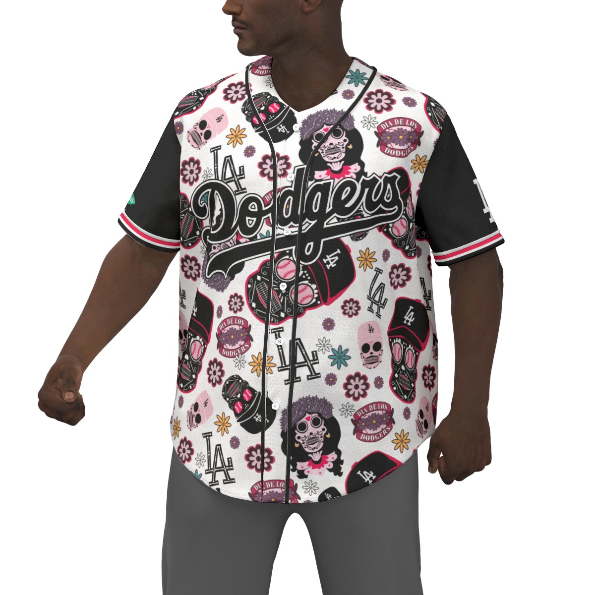 black dodgers baseball jersey
